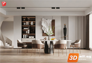Dining Table Set Skp Files